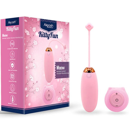 ARMONY - ВИБРАТОР KITTY FUN EGG С ДИСТАНЦИОННО УПРАВЛЕНИЕ 10 ВИБРАЦИИ РОЗОВ