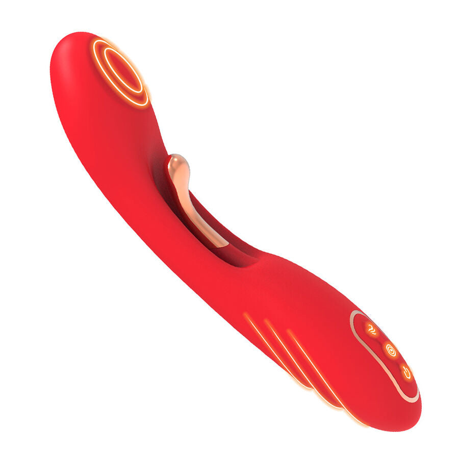 ARMONY - ВИБРАТОР С ОСЦИЛИРАЩ ЕЗИК, ЧЕРВЕН
