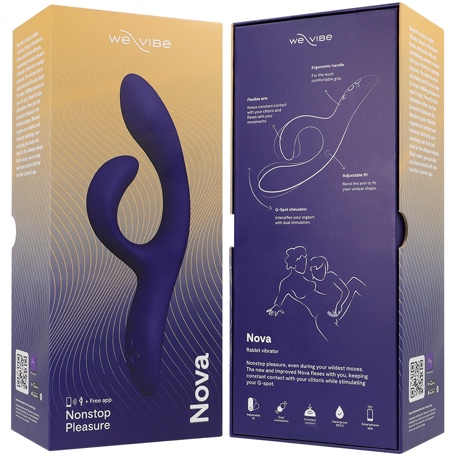WE-VIBE - ВИБРАТОР NOVA 3 RABBIT, ЧЕРЕН