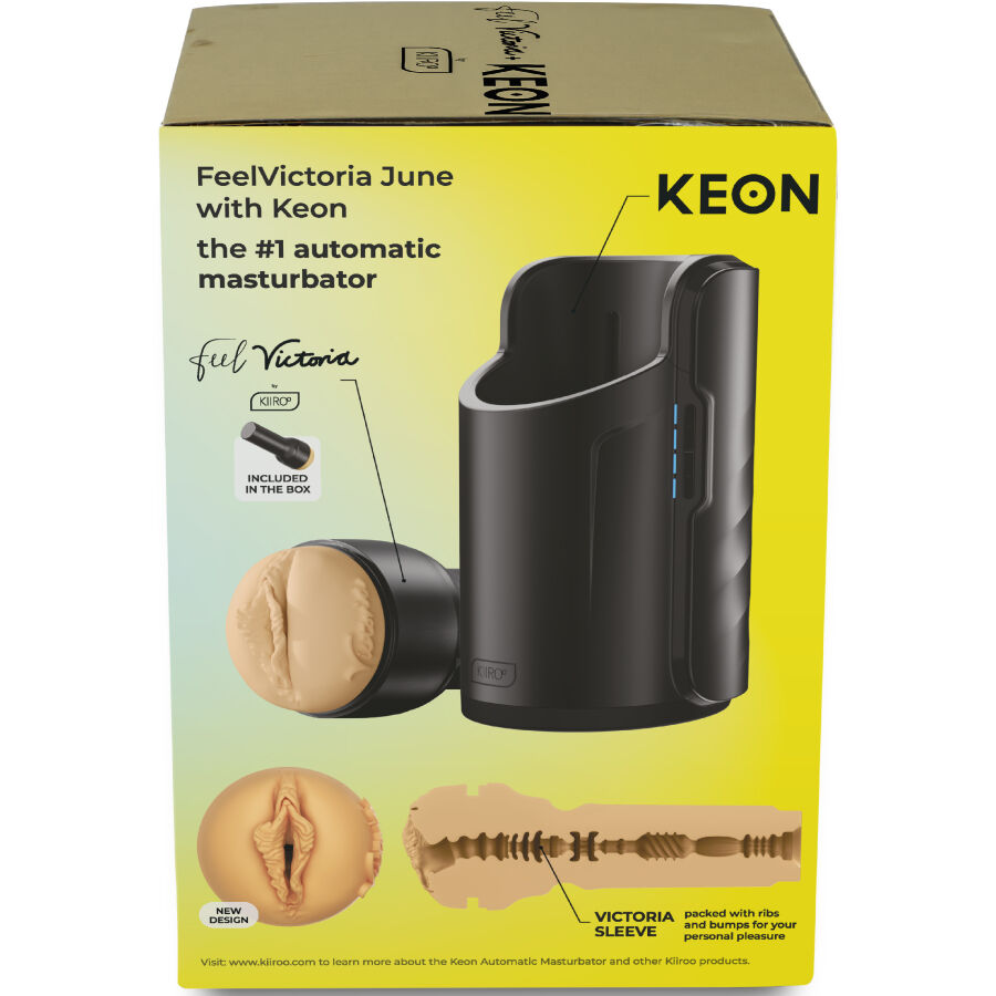 KIIROO - KEON WIFI COMBO VICTORIA JUNE АВТОМАТИЧЕН МАСТУРБАТОР + УСЕЩАНЕ ЗА ГУБЕНЕ