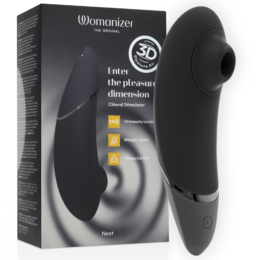 Womanizer - Клиторен стимулатор в черно Next