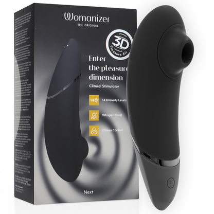 Womanizer - Клиторен стимулатор в черно Next