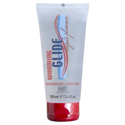 Hot - затоплящ лубрикант на водна основа Warming Glide Liquid Pleasure, 100 мл