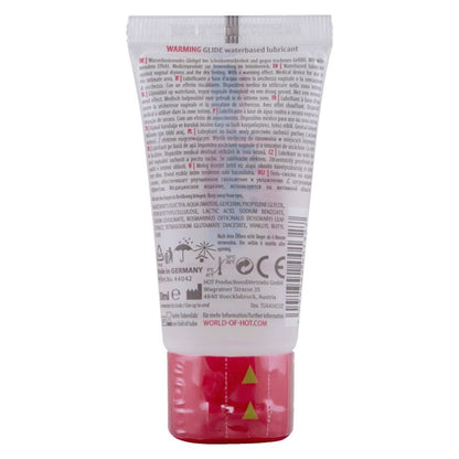 Hot - затоплящ лубрикант на водна основа Warming Glide Liquid Pleasure, 30 мл