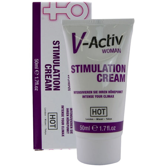 Hot - Стимулиращ крем за жени V-Activ, 50 мл