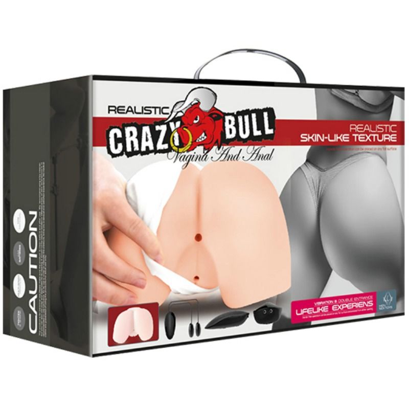 CRAZY BULL - РЕАЛИСТИЧНА ВАГИНА И АНУС С ВИБРАЦИОННА ПОЗИЦИЯ 4