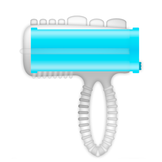 CASUAL LOVE - СИН ВИБРИРАЩ ПРЪСТЕН ЗА ЕЗИК