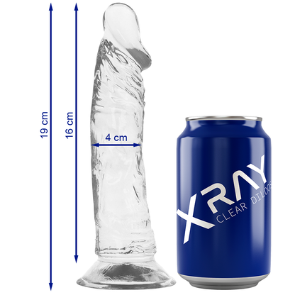 X Ray - прозрачен пенис 19 см -o- 4 см